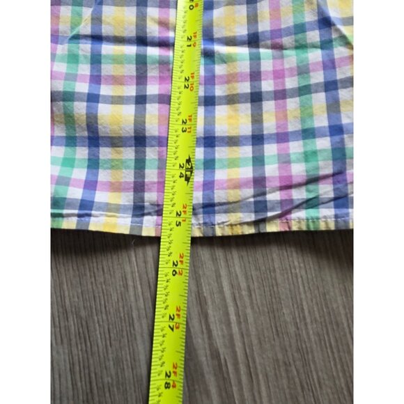 Talbots Plus Womens Multicolor Plaid Button-Down Shirt X Cotton Blend - Picture 5 of 6